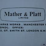 Omslag van het handboek van Mather & Platt, het moederbedrijf van De Grinnell in Manchester