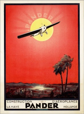 Pander, meubelfabriek, vliegtuigen, Buitenom, 1925