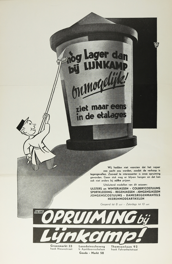 Lijnkamp, kledingmagazijnen, Groenmarkt, 1938