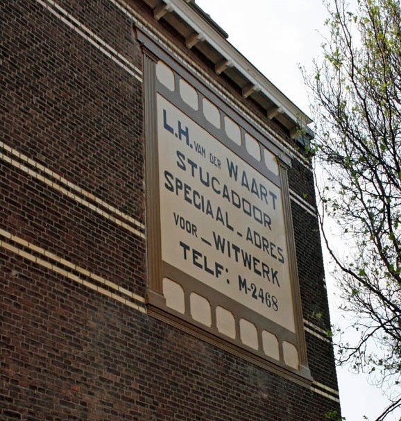 L.H. van der Waart, stucadoor, Frederik Ruyschstraat, 2008