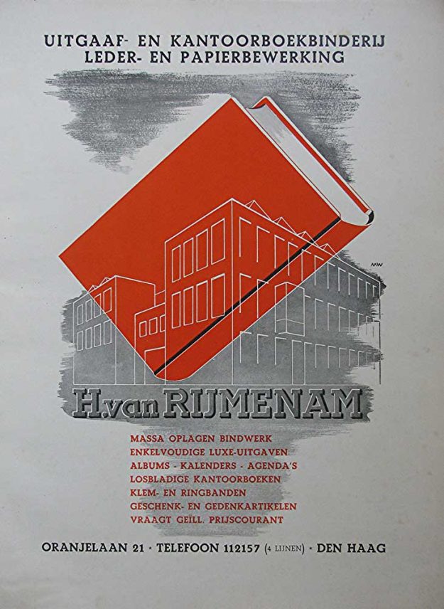 Van Rijmenam, binderij, Fruitweg 17, ca. 1950