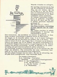 Sierkan Bedrijfsnieuws, cadeau personeel, neonreclame, 1954