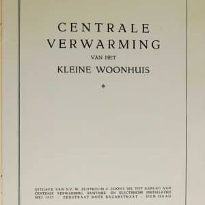 W. Slotboom & Zoon, centrale verwarming, Zeestraat, 1927