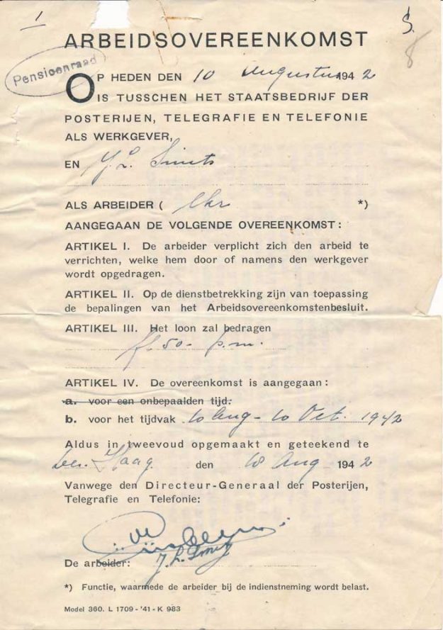 RAC, 1e van der Kunstraat, dhr. Smits, 1982