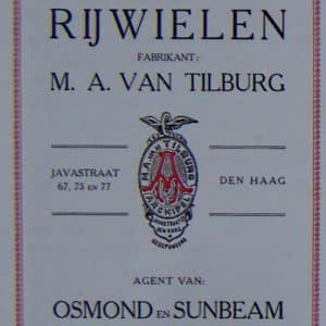 M.A. van Tilburg – Archipelrijwielen, Javastraat 67, 1916