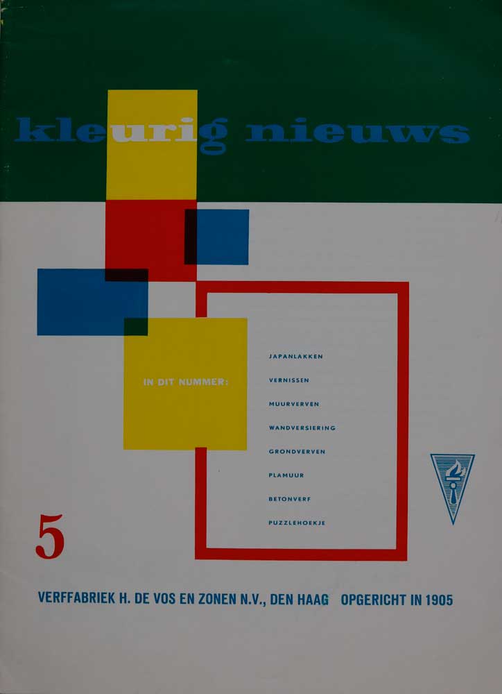 Verffabriek De Vos, tijdschrift Kleurig Nieuws, nr.5