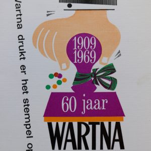 Firma Wartna, stempels, Molenstraat 41, 1969