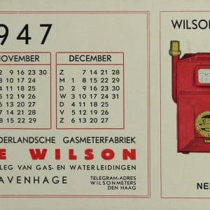 G. Wilson, gasmeters, Loosduinseweg, 1947