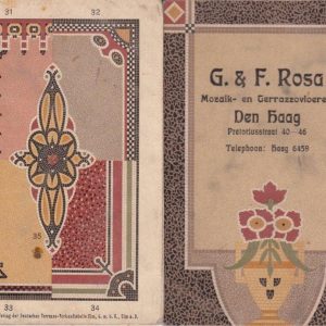 G. & F. Rosa, terrazzo en mozaïekwerken, Pretoriusstraat 40-46, jaren 10