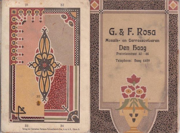 G. & F. Rosa, terrazzo en mozaïekwerken, Pretoriusstraat 40-46, jaren 10