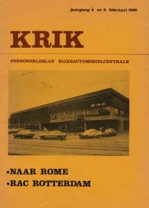 Rijks Automobielcentrale, 1e van der Kunstraat, 1980