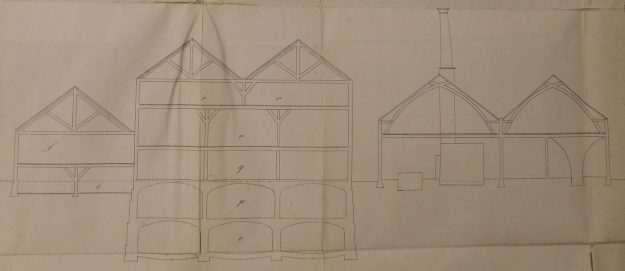 De Drie Kruisen, bierbrouwerij, Prinsegracht 126, 1856