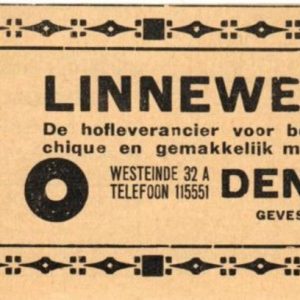 Linneweever, Maat- en Orthopedisch schoenatelier, Westeinde 32A, 1977