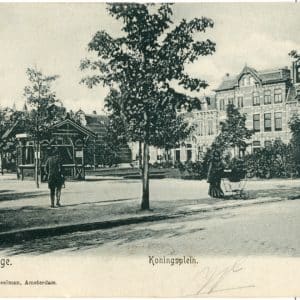 Van Keeken, mineraalwater en kiosken, Koningsplein, ca. 1902