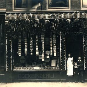 Damen, kantoorboekhandel, Noordeinde 186, ca. 1929