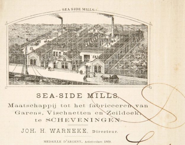 Sea-Side Mills, nettenfabriek, Haringkade, ca. 1880
