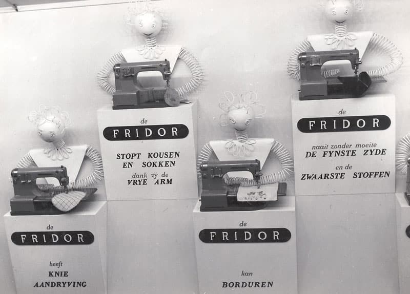Fridor, naaimachinefabriek, Huishoudbeurs, 1948