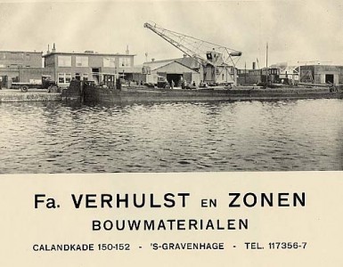 Bouwmaterialenhandel Verhulst, Calandkade, 1935