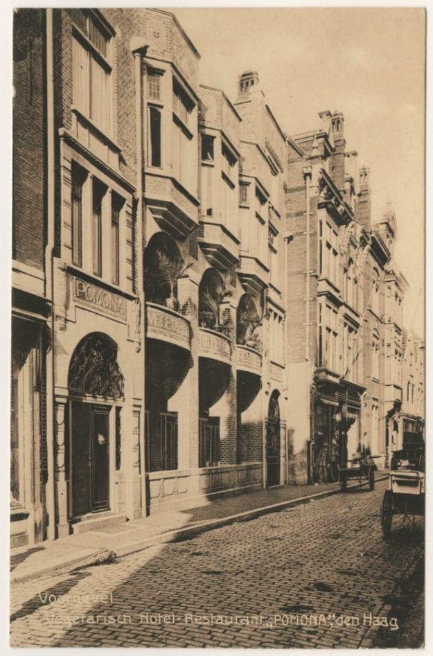 Pomona, Vegetarisch Hotel Restaurant, Molenstraat 53, ca. 1915