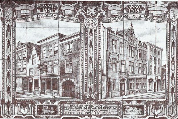 Scherrenberg, papierhandel, Hoge Zand 26-36, 1918