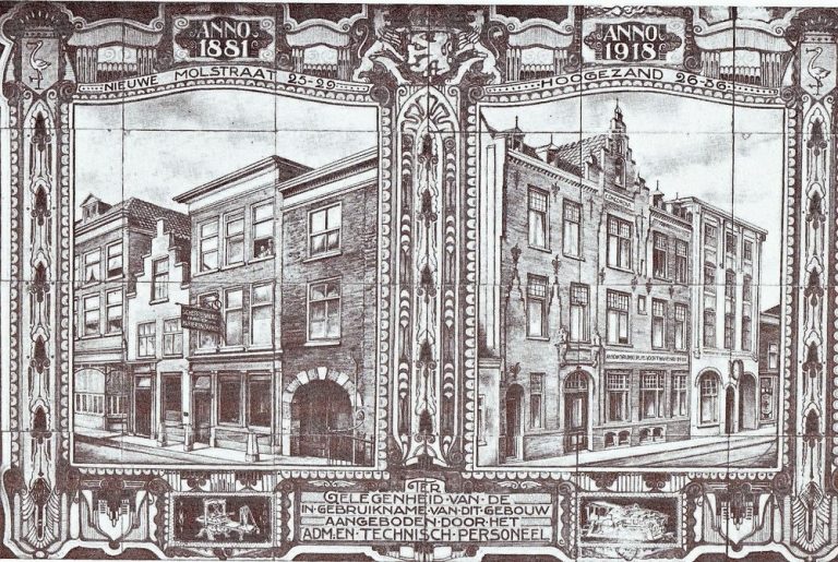 Scherrenberg, papierhandel, Hoge Zand 26-36, 1918