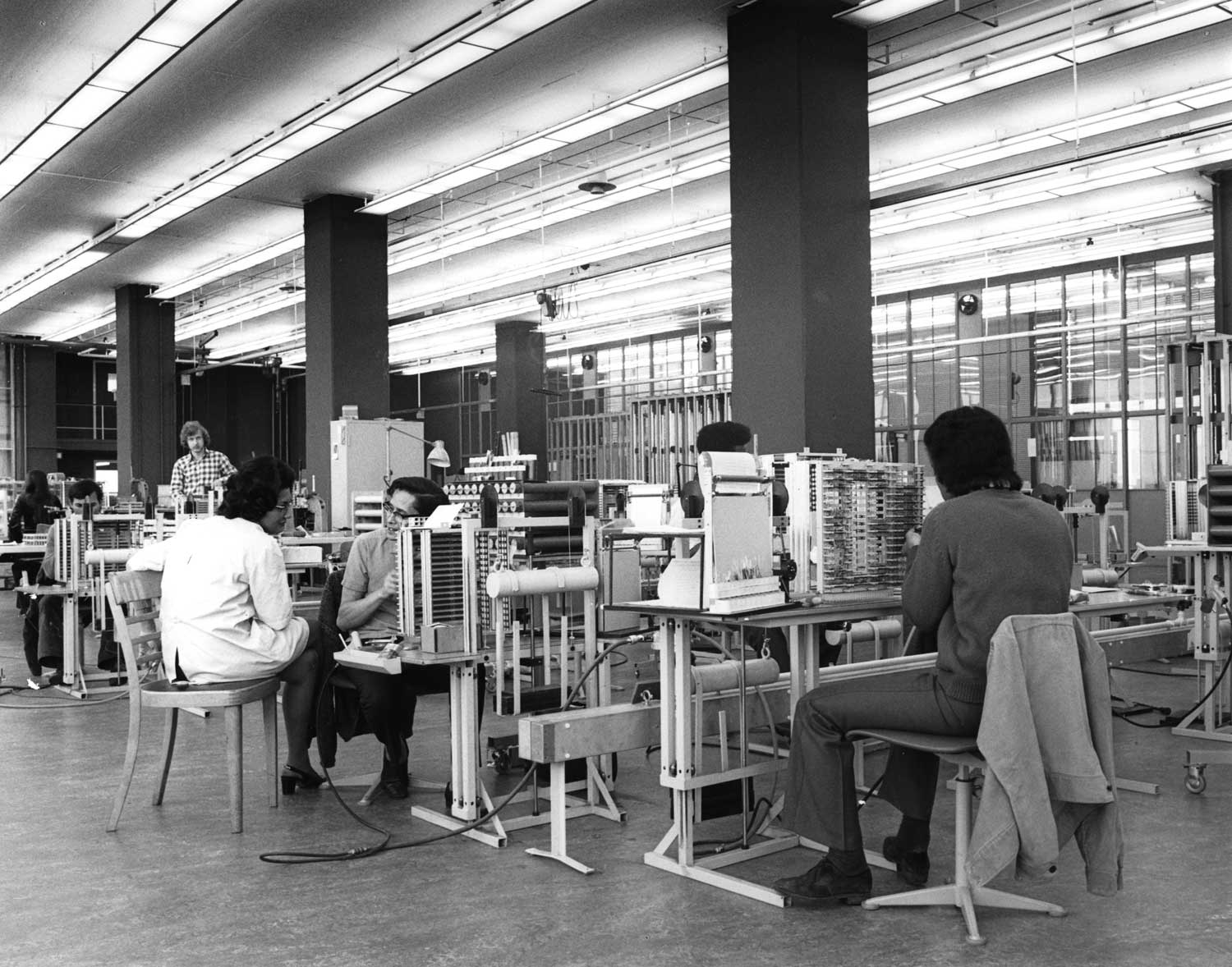 Philips, Televisiestraat 2-4, fabricage PRX centrale, 1973