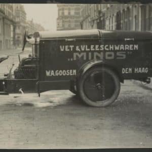 Bestelwagen. Minos, Volmarijnstraat Rotterdam, ca. 1925