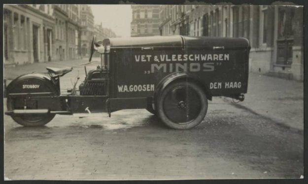 Bestelwagen. Minos, Volmarijnstraat Rotterdam, ca. 1925