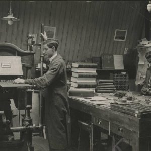 G. Molier, boekbinders en linieerders, Prinsegracht 16, jaren 50