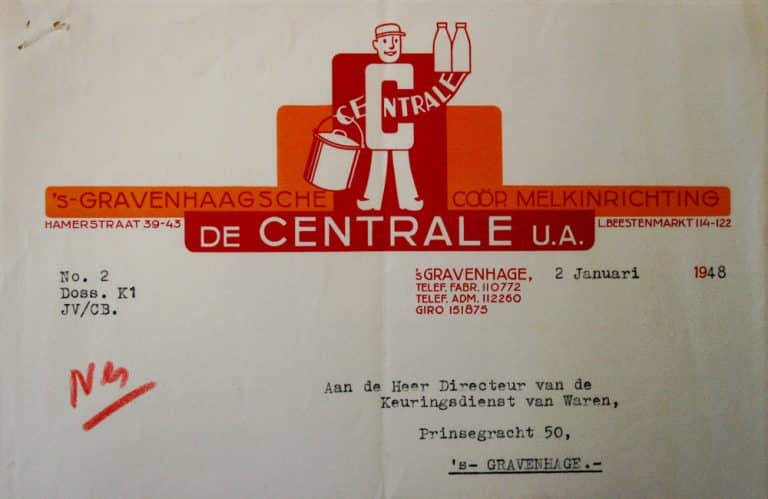 Coöperatieve Melkinrichting De Centrale, Coöperatieve Melkinrichting De Centrale, Hamerstraat 39-43, 1948