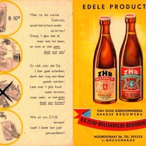 ZHB, bierbrouwerij, Noordstraat 36, Madurodam, jaren 30