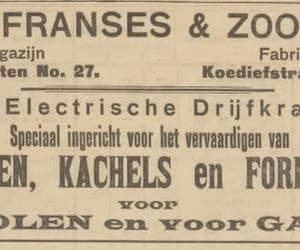 L. Franses en Zoon, smederij, Korte Poten 27, 1907