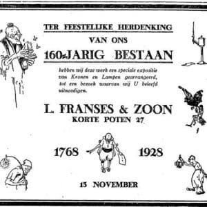 L. Franses en Zoon, smederij, Korte Poten 27, 1928