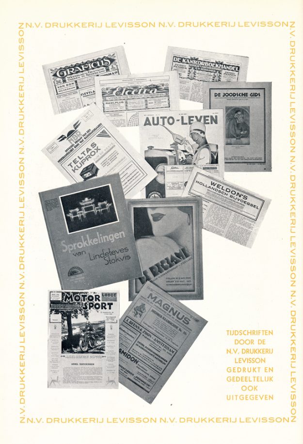 Levisson, drukkerij, Hofwijckstraat 7-13, 1930