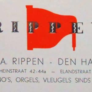 Rippen, piano's, Bilderdijkstraat 151, jaren 30