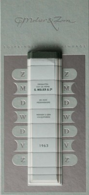 Molier, boekbinders, Prinsegracht 16, 1963