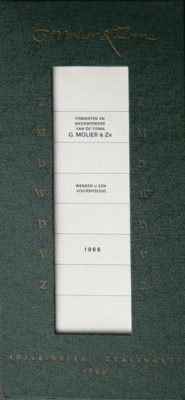 Molier, boekbinders, Prinsegracht 16, 1966
