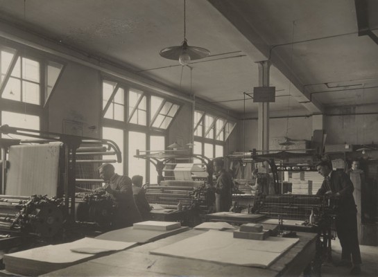 G. Molier, boekbinders en linieerders, Prinsegracht 16, jaren 20