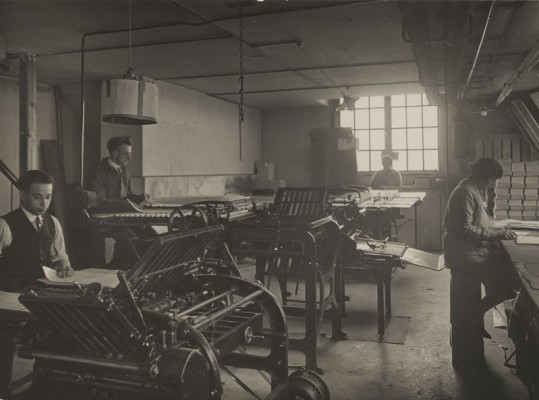 G. Molier, boekbinders en linieerders, Prinsegracht 16, jaren 20