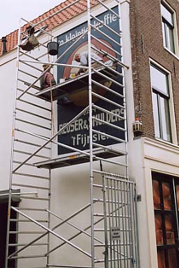 euser & Smulders, Brouwersgracht 4, muurreclame 2005