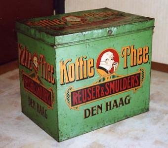 Reuser & Smulders, koffiebranderij-theepakkerij, Brouwersgracht 4, jaren 30