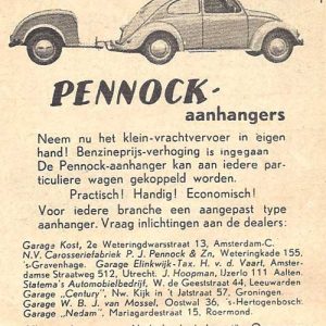 Pennock, carrosseriefabriek, Weteringkade 155, 1950