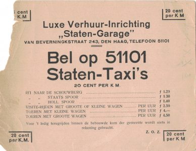 Statengarage, Van Beverningkstraat 229-239, jaren 30