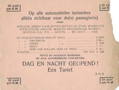 Statengarage, Van Beverningkstraat 229-239, jaren 30