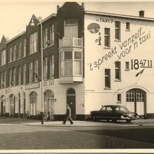 Redtax, taxi's, Pletterijstraat, jaren 50