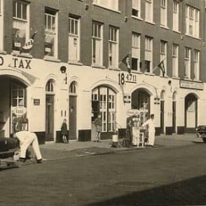 Redtax, taxi's, Pletterijstraat, jaren 50