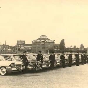 Redtax, taxi's, Pletterijstraat, jaren 50