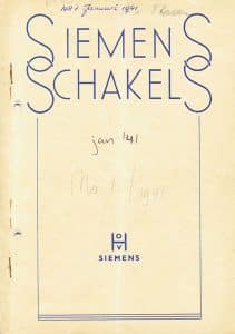Siemens Nederland N.V., Huygenspark, 1941