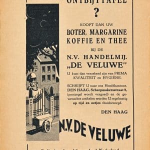 De Veluwe, handelsmaatschappij, Scheepmakersstraat 8, ca. 1936